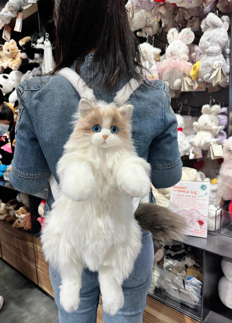 Realistic Ragdoll Cat Backpack