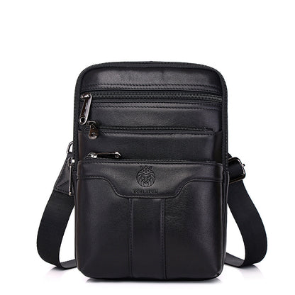 Premium full-grain leather crossbody bag-large capacity & timeless style