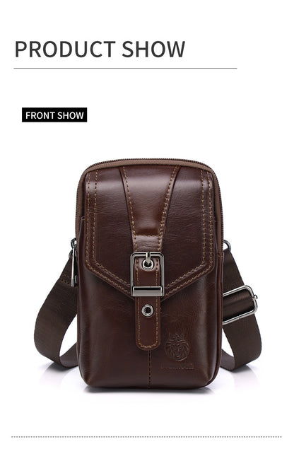 [LIMITED RELEASE]Premium Full-Grain Leather Crossbody Phone Bag – Built to Last 10 Years