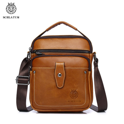 Premium full-grain leather men's crossbody bag-Timeless & durable