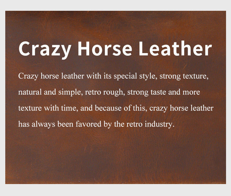 Handcrafted Crazy Horse Leather Shoulder Bag – Rugged Elegance & Timeless Durability