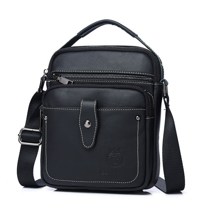 Premium full-grain leather men's crossbody bag-Timeless & durable