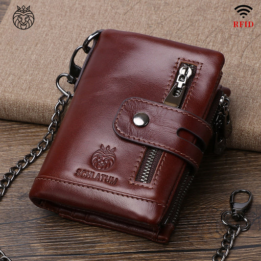 Full-Grain Leather RFID Wallet – Durable, Timeless & Secure