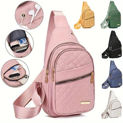 Women's Fashion Casual Solid Color Crossbody Bag