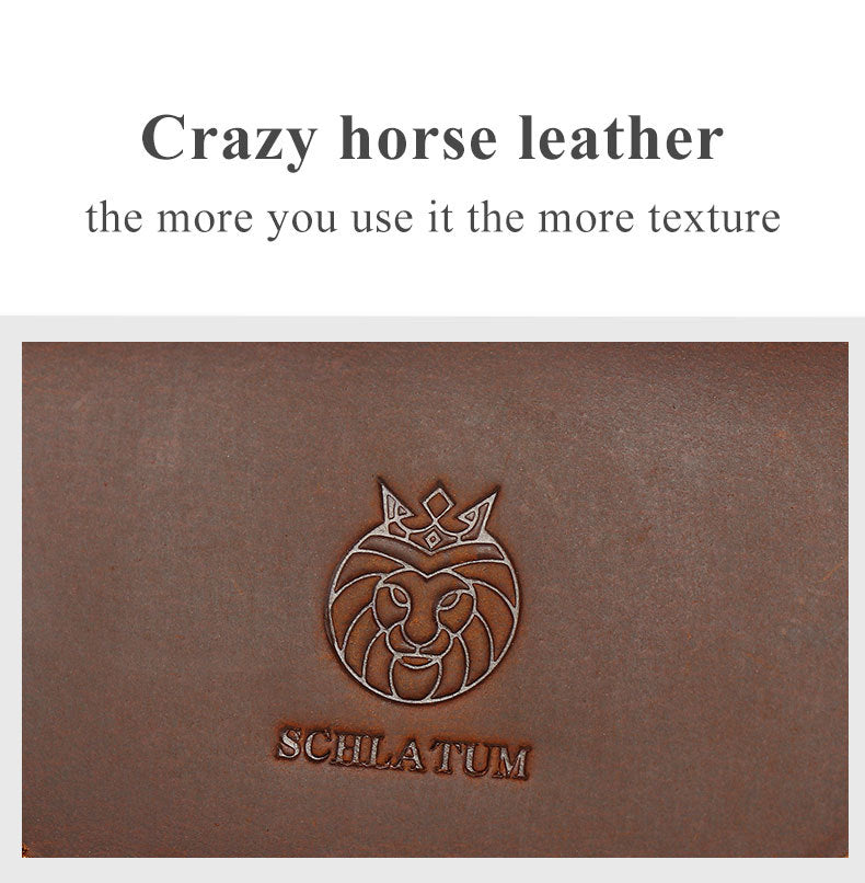 Premium Crazy Horse Leather Phone Waist Bag – Rugged & Versatile