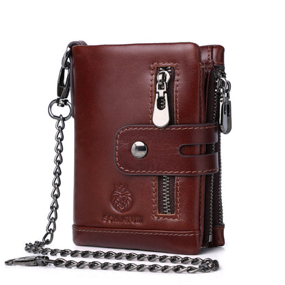 Full-Grain Leather RFID Wallet – Durable, Timeless & Secure