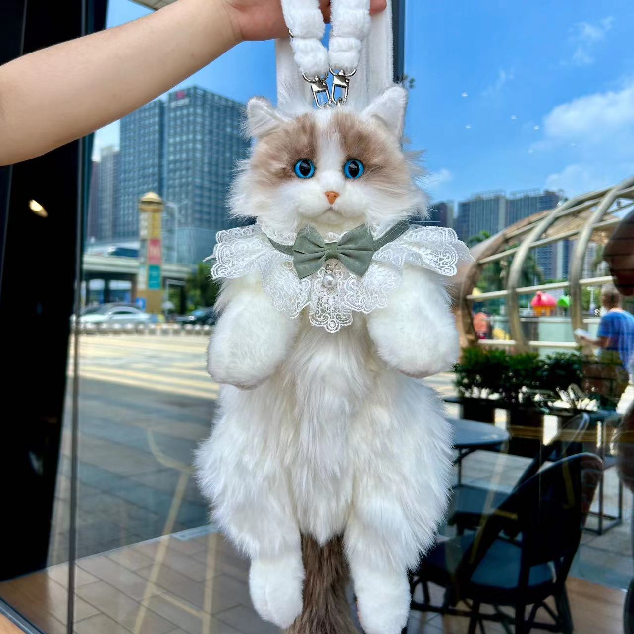 Realistic Ragdoll Cat Backpack