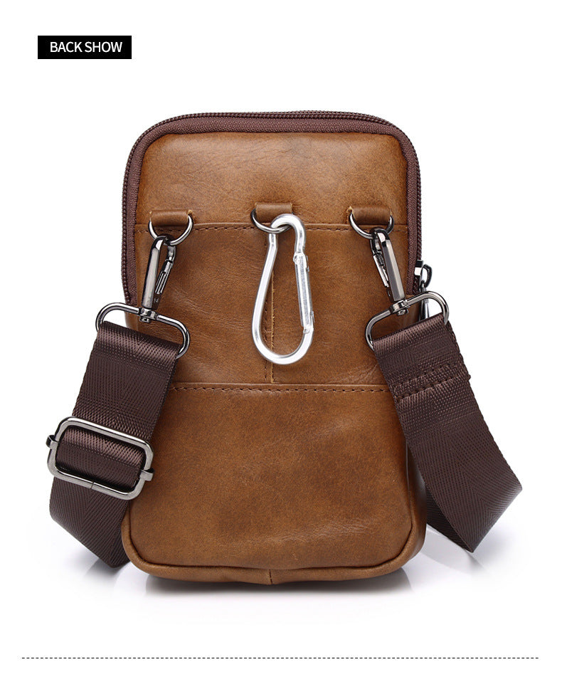 [LIMITED RELEASE]Premium Full-Grain Leather Crossbody Phone Bag – Built to Last 10 Years