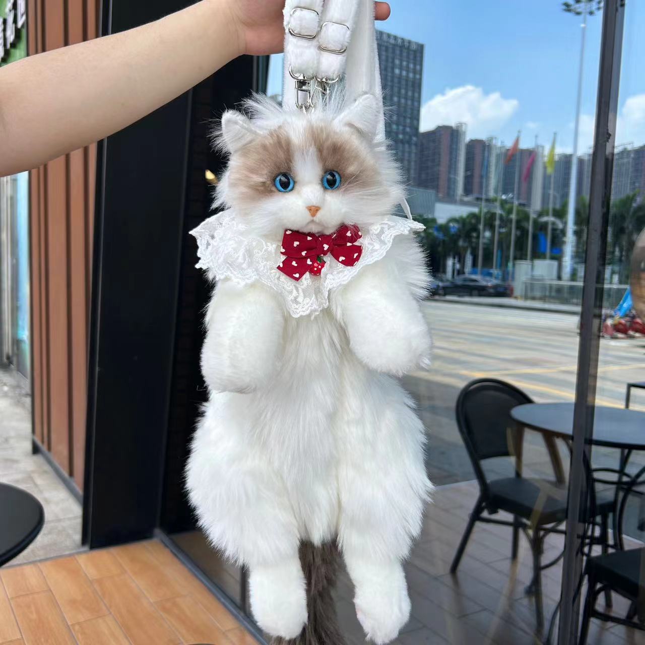 Realistic Ragdoll Cat Backpack